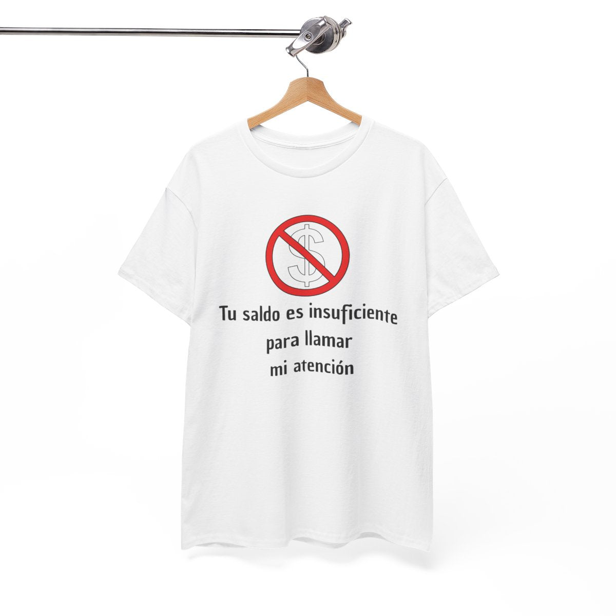 Camiseta Unisex Clásica de Algodón Tu saldo es insuficiente